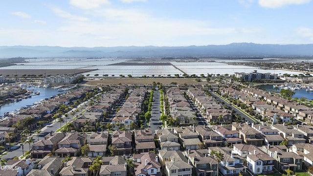 1315 Donegal Way, Oxnard, CA 93035 - aerial overview of property's location featuring a water and mountain view and nearby suburban area