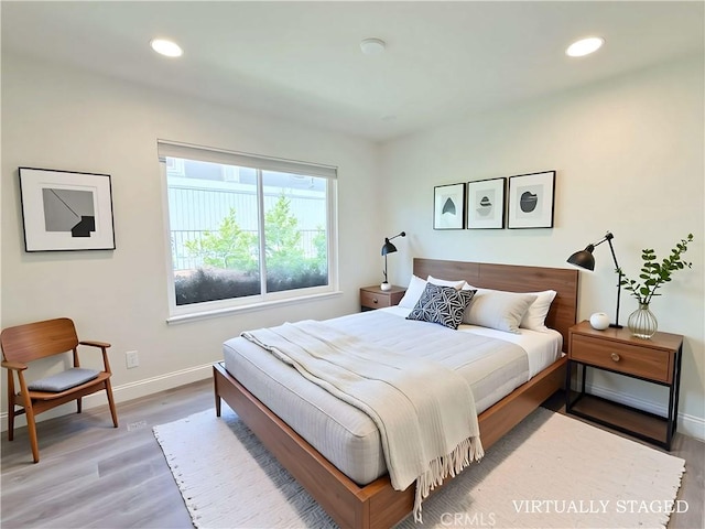 26871 Recodo Ln, Mission Viejo, CA 92691 - bedroom featuring baseboards, light wood-type flooring, and recessed lighting