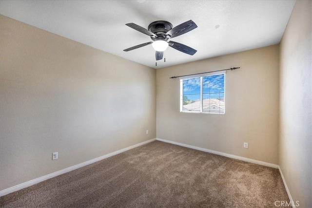 19454 Copper Ridge St, Perris, CA 92570 - spare room with carpet and ceiling fan