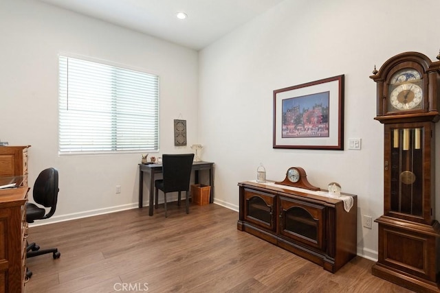 24190 Evesong Dr, Corona, CA 92883 - office featuring wood finished floors and recessed lighting