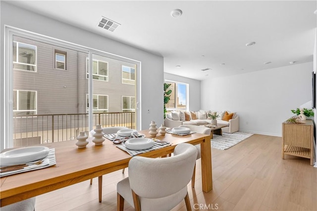 94231/2 N Sepulveda Blvd Unit 4, North Hills, CA 91343 - dining area featuring light wood finished floors