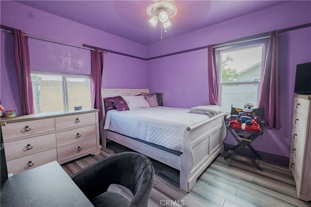 5837 Esperanza Ave, Whittier, CA 90606 - bedroom featuring wood finished floors and a ceiling fan
