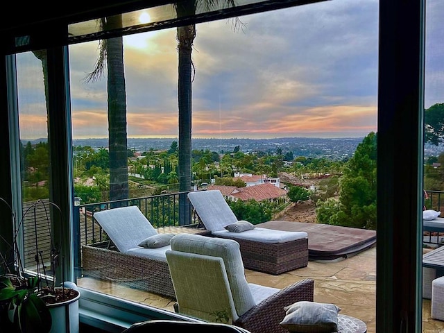 2073 Elevado Rd, Vista, CA 92084 - view of patio / terrace with a balcony