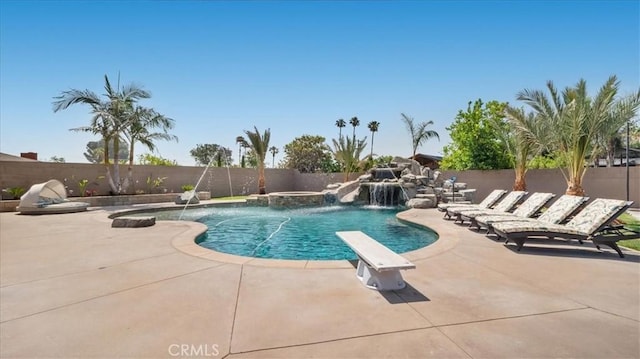 17623 Pine Ave, Fontana, CA 92335 - view of pool featuring a fenced backyard and a patio area
