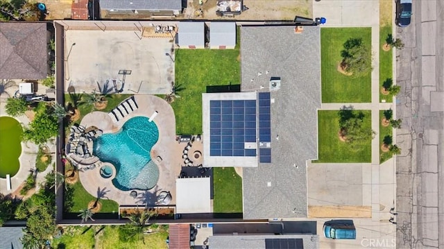 17623 Pine Ave, Fontana, CA 92335 - aerial view of a pool