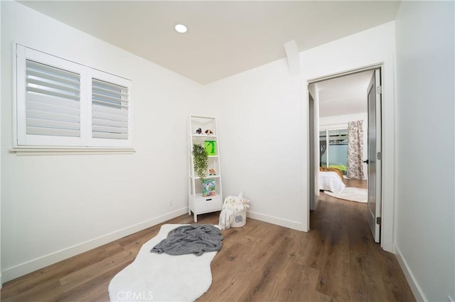 3037 Pacific Ave, Long Beach, CA 90806 - empty room featuring wood finished floors, baseboards, and recessed lighting