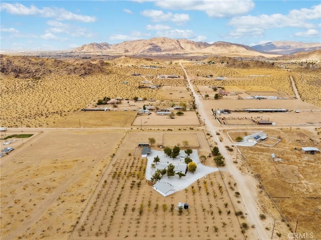 14040 Oden Dr, Apple Valley, CA 92307 - aerial view of sparsely populated area with mountains and a desert landscape