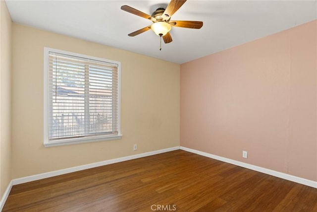 2 Comstock Rd, Chico, CA 95928 - unfurnished room with wood finished floors, baseboards, and ceiling fan