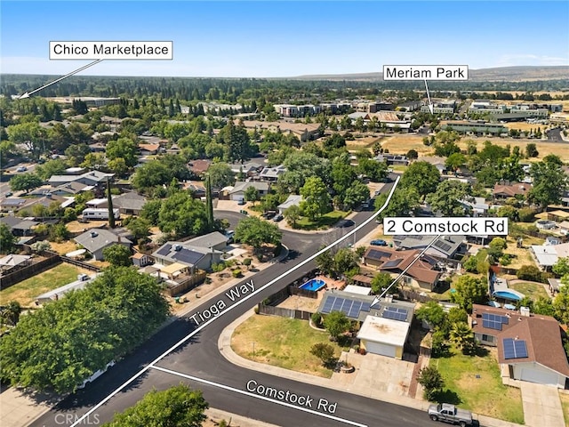 2 Comstock Rd, Chico, CA 95928 - aerial view of residential area