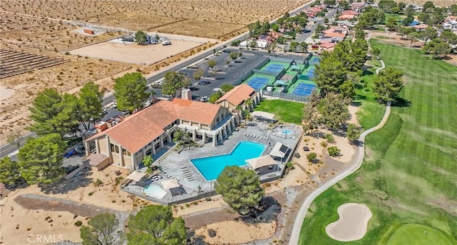 26822 Corona Dr, Helendale, CA 92342 - aerial view of property's location featuring a pool area