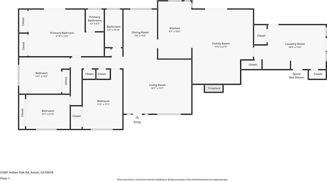 31681 Indian Oak Rd, Acton, CA 93510 - room layout