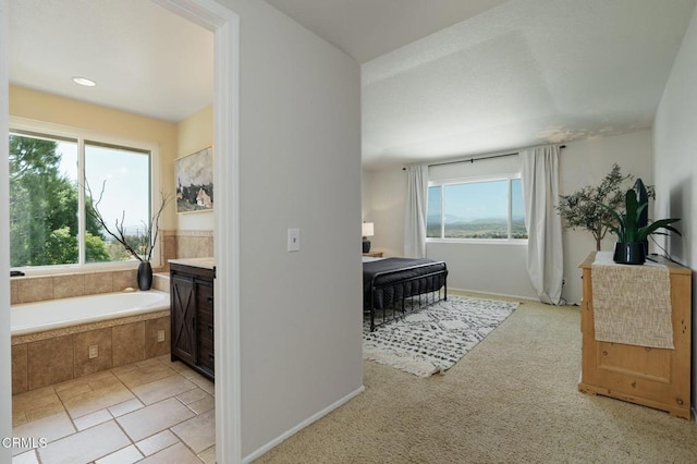 12983 Camden Ct, Moorpark, CA 93021 - bedroom featuring connected bathroom, baseboards, and recessed lighting