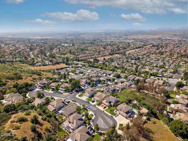 12983 Camden Ct, Moorpark, CA 93021 - aerial overview of property's location featuring nearby suburban area and a mountainous background