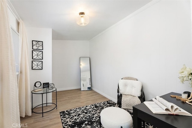 217 N Mcclay St, Santa Ana, CA 92701 - office space featuring light wood-style flooring, baseboards, and ornamental molding