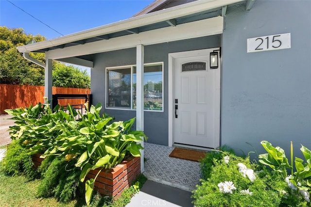 217 N Mcclay St, Santa Ana, CA 92701 - property entrance with stucco siding
