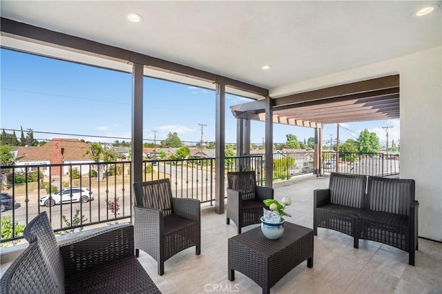 5305 Glickman Ave, Temple City, CA 91780 - sunroom / solarium featuring an outdoor hangout area