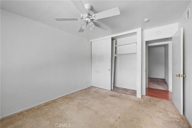 5331 Vallecito Ave, Westminster, CA 92683 - unfurnished bedroom with carpet, a closet, and a ceiling fan