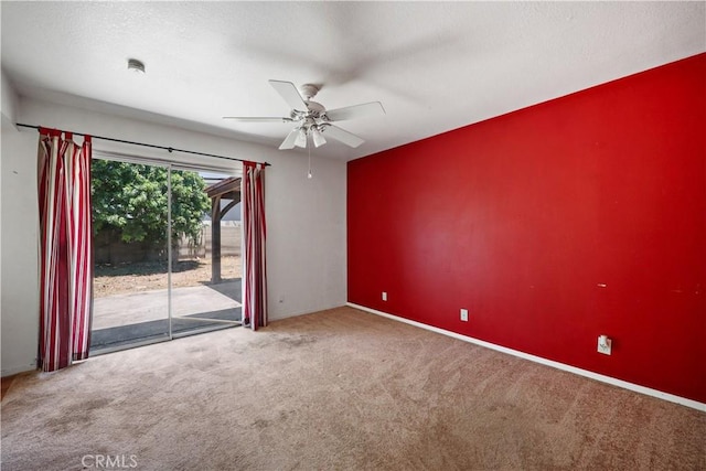 5331 Vallecito Ave, Westminster, CA 92683 - spare room with carpet flooring, ceiling fan, and a smoke detector