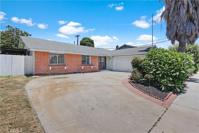 5331 Vallecito Ave, Westminster, CA 92683 - ranch-style home with driveway, brick siding, and an attached garage