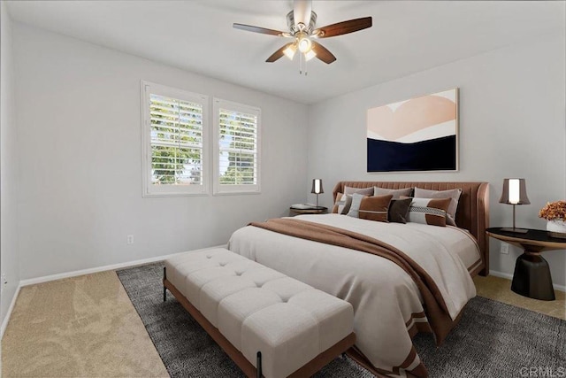 3023 Pacific Palm Way, San Diego, CA 92117 - bedroom with carpet floors, baseboards, and ceiling fan