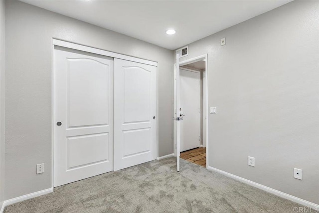 3023 Pacific Palm Way, San Diego, CA 92117 - unfurnished bedroom with carpet floors, a closet, baseboards, and recessed lighting