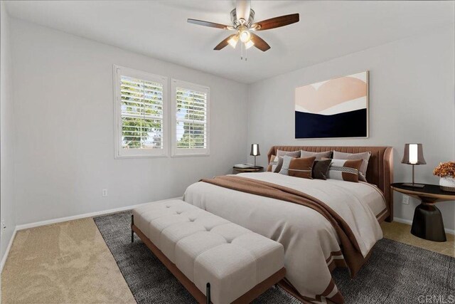 3023 Pacific Palm Way, San Diego, CA 92117 - carpeted bedroom featuring baseboards and a ceiling fan