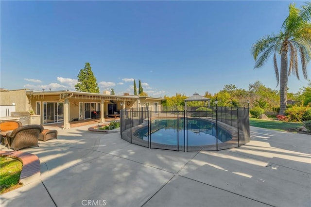 17426 Flanders St, Granada Hills, CA 91344 - view of pool featuring a gazebo and a patio area