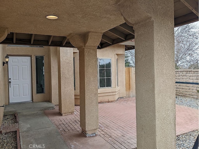 37713 57th St E, Palmdale, CA 93552 - entrance to property with stucco siding