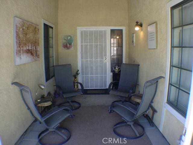 1412 Colonial Way, San Jacinto, CA 92583 - property entrance with stucco siding