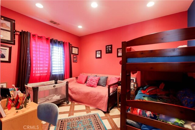 40203 Grenache Ct, Murrieta, CA 92563 - bedroom with recessed lighting and tile patterned floors