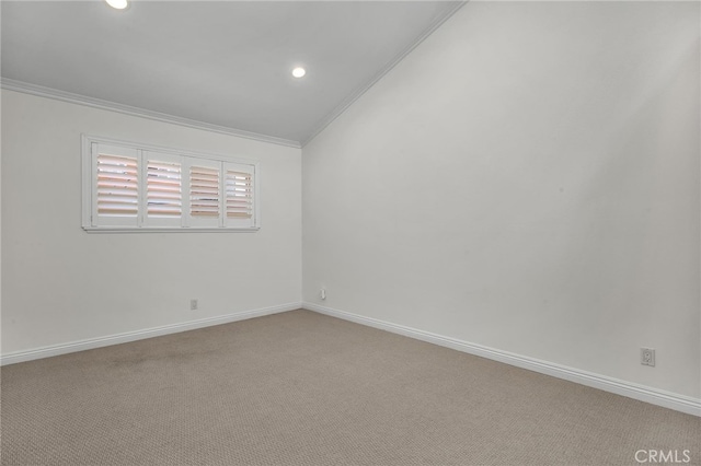 1205 S Catalina Ave S Unit A, Redondo Beach, CA 90277 - carpeted spare room with ornamental molding and recessed lighting