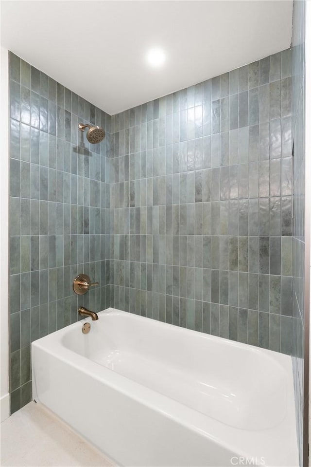 742 Hudson Ave, Costa Mesa, CA 92626 - full bathroom featuring shower / tub combination and tile walls