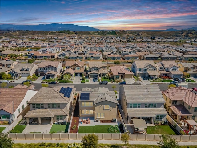 32172 Verbena Way, Temecula, CA 92591 - aerial view at dusk of a residential view and a mountain view