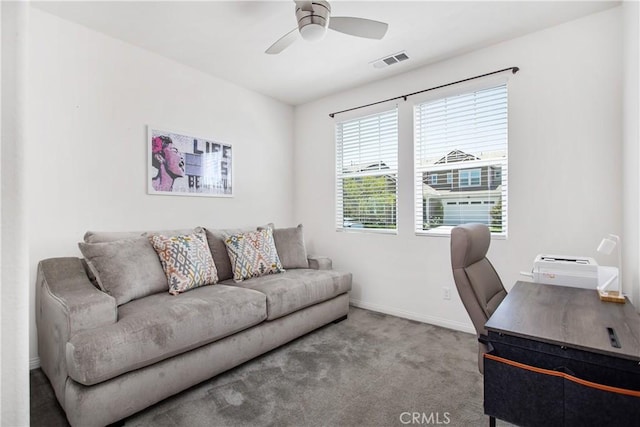 32172 Verbena Way, Temecula, CA 92591 - carpeted office space with ceiling fan and baseboards
