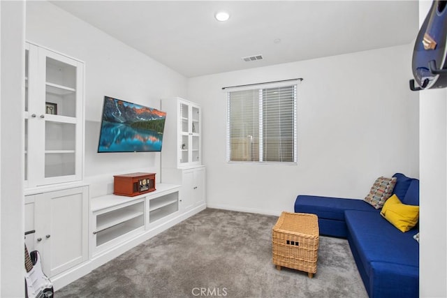 32172 Verbena Way, Temecula, CA 92591 - unfurnished living room featuring carpet flooring, baseboards, and recessed lighting