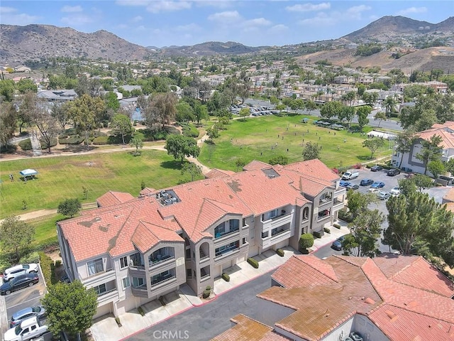 1995 Las Colinas Cir Unit 307, Corona, CA 92879 - aerial perspective of suburban area featuring a mountainous background