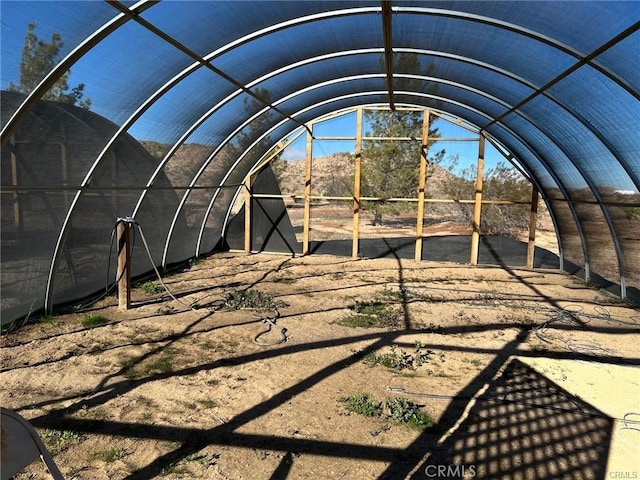 195 Old El Mirage Rd, Adelanto, CA 92301 - miscellaneous room featuring a mountain view and lofted ceiling