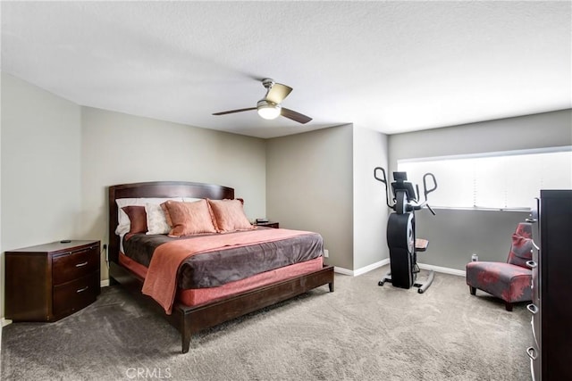 5840 Fairlane Dr, Riverside, CA 92506 - bedroom with carpet flooring, baseboards, and ceiling fan