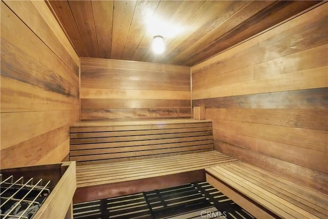 11970 Montana Ave Unit 102, Brentwood, CA 90049 - relaxing sauna with wooden walls and wooden ceiling