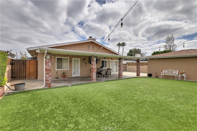 14522 San Feliciano Ln, Mirada, CA 90638 - back of house featuring french doors and a patio area