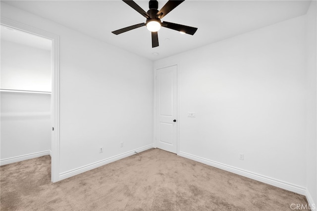 32129 Dymondia Way, Temecula, CA 92591 - unfurnished bedroom featuring light colored carpet, baseboards, and ceiling fan