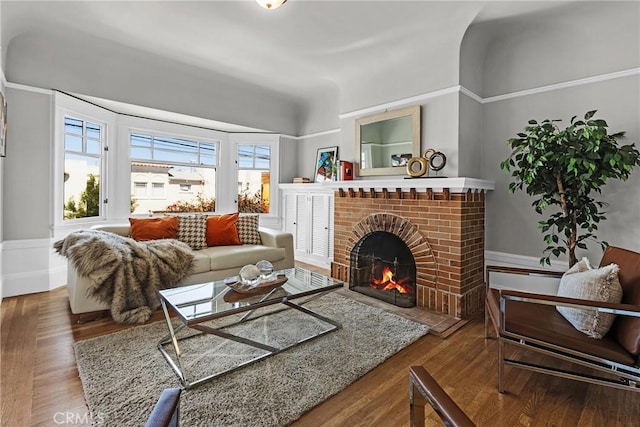 874 41st Ave, San Francisco, CA 94121 - living area with a fireplace and wood finished floors
