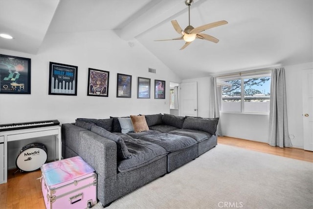 1801 Laurel Ave, Manhattan Beach, CA 90266 - living room with wood finished floors and a ceiling fan