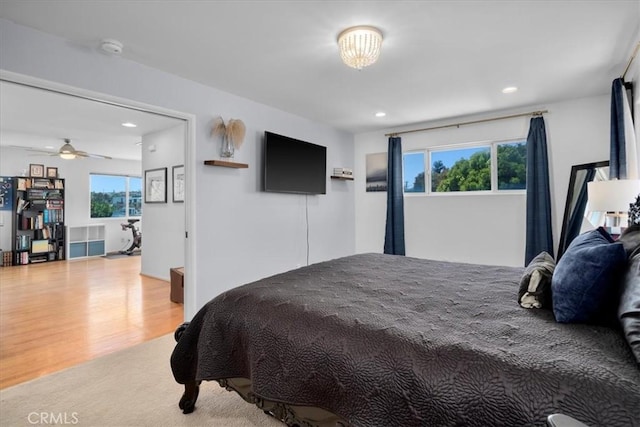 1801 Laurel Ave, Manhattan Beach, CA 90266 - bedroom featuring recessed lighting and wood finished floors