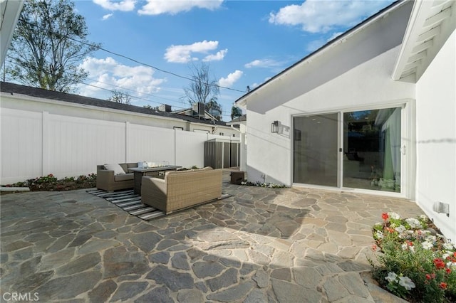 14332 Roblar Pl, Sherman Oaks, CA 91423 - view of patio / terrace with an outdoor hangout area
