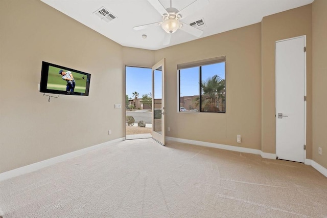 74158 Pele Pl, Palm Desert, CA 92211 - unfurnished room featuring ceiling fan, carpet floors, and baseboards