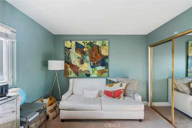 2445 N Santiago Blvd, Orange, CA 92867 - living area with carpet and baseboards
