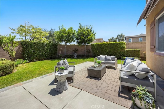 298 W Pebble Creek Ln, Orange, CA 92865 - view of patio / terrace with outdoor lounge area