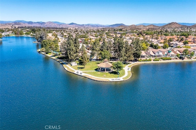28705 Bridge Water Ln, Menifee, CA 92584 - aerial view of a water and mountain view