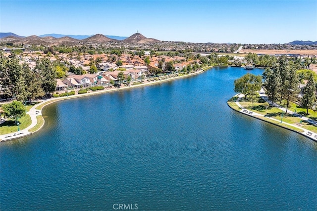 28705 Bridge Water Ln, Menifee, CA 92584 - bird's eye view of a water and mountain view